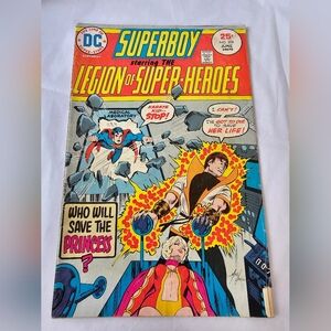Superboy & the Legion of Super-Heroes 209 DC Comic June 1975 Karate Kid Princess